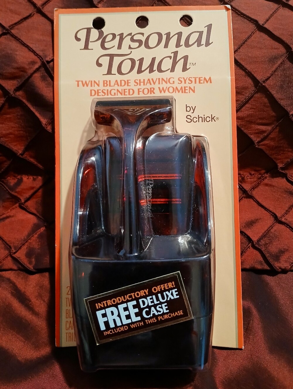 Vintage Schick Personal Touch Twin Blade Shaver for Women w/2 Blades & Case NEW